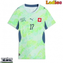 Switzerland Ruben Vargas #17 Replica Away Shirt Ladies World Cup 2026 Short Sleeve